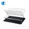 Folding Dish Rack Detachable Stainless Steel Dish Rack For Kitchen Supplier
